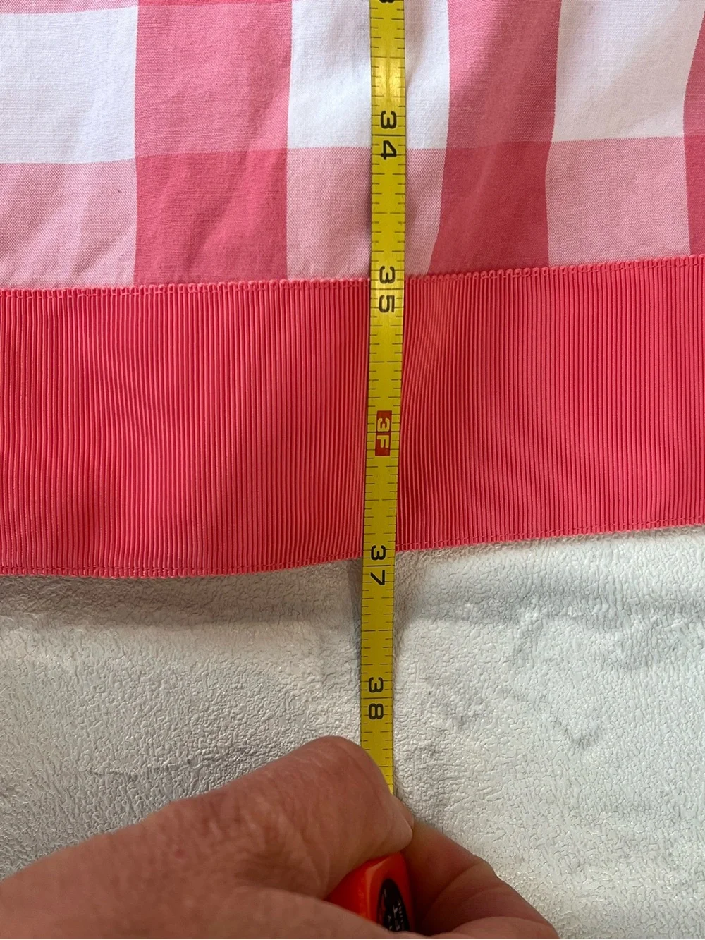 Vineyard Vines Pink and White Gingham Shift Dress with Contrast Trim - Picture 4 of 5
